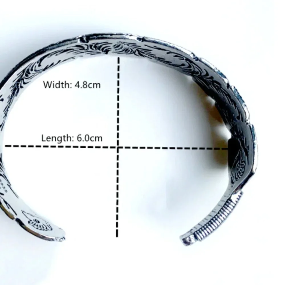 Takahashi Goro's Handmade Silver Golden Feather Cuff Bracelet Bangle